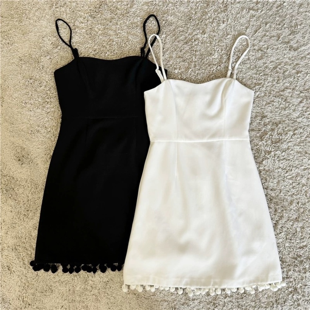 French connection Graduation dress mini black dress UK4/UK6